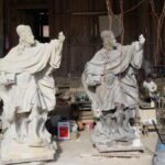 kopírování sochy sv. Víta v Nedařížském ateliéru