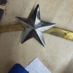 náhrada hvězdy svatozáře z nerezového plechu