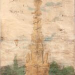 plánek oprav teplického morového sloupu