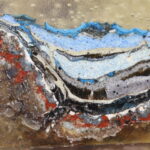 nábrus vzorku s fragmenty povrchových úprav