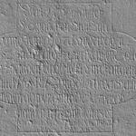 ortopohled na model nápisu v umělém světle