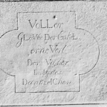 ortofotografie – dokumentace nápisu