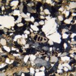 výbrus ze vzorku pojizerského pískovce